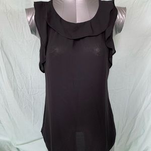 Simple black womens suit shirt